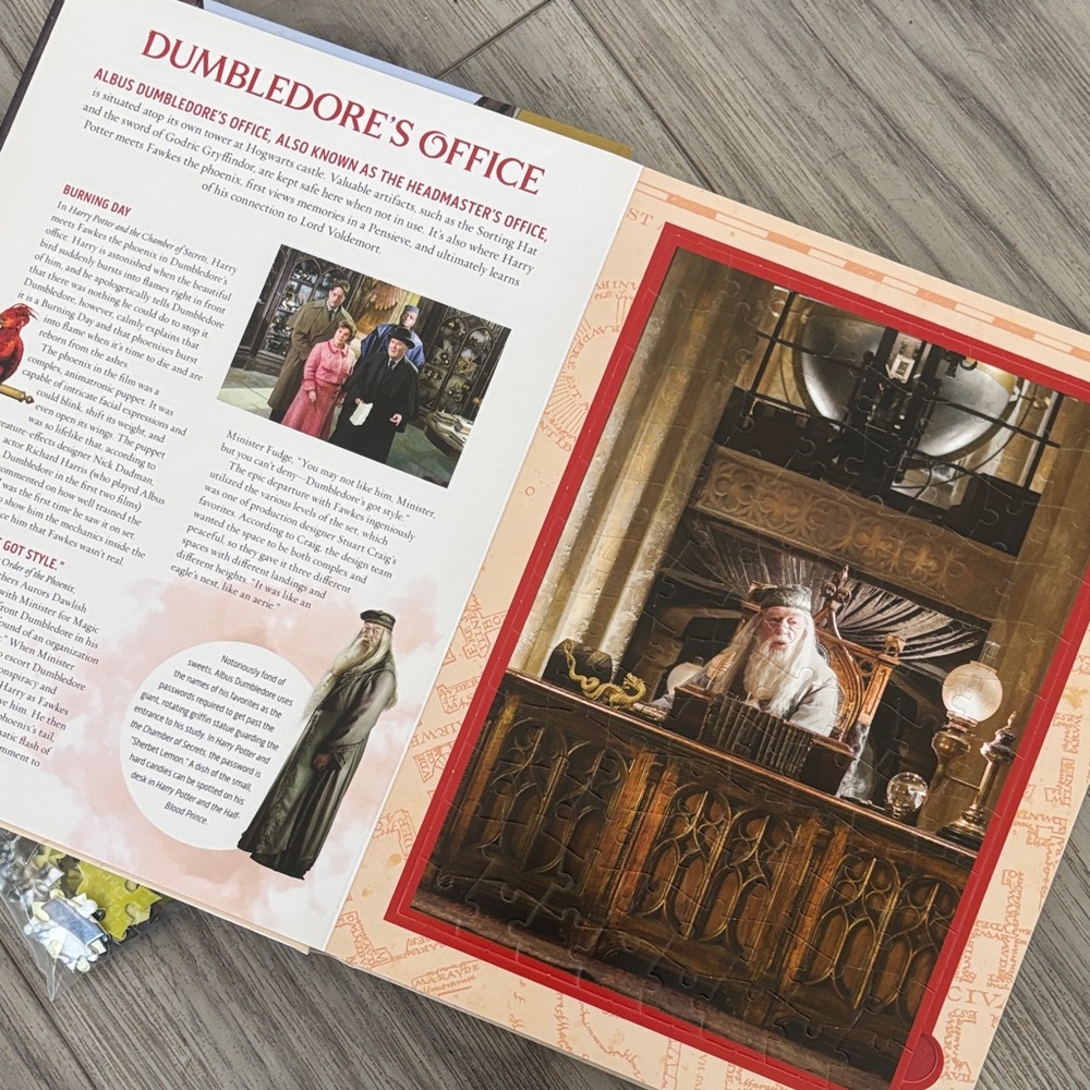 Harry Potter Jigsaw Puzzle Book with Bonus Map - Picture 2 of 5